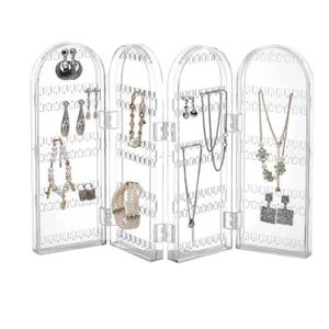 12 Pi/èces 72 Trous Boucle dOreille Holder Pr/ésentoir de Boucle dOreille en Plastique Support dAffichage dOreille Stud Porte-Organisateur de Bijoux dOreille pour Fournitures de Maison Magasin