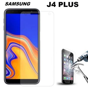 2 Pièces pour Samsung Galaxy J4 Plus 2018 Vitre Verre Trempé Protection écran Protecteur décran Glass Tempered Screen Protector SONWO Galaxy J4 Plus 2018 Verre Trempé 