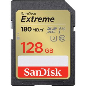 CARTE MÉMOIRE SanDisk 128 Go Extreme carte SDXC + RescuePRO Delu