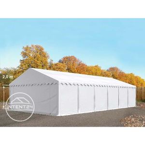 TONNELLE - BARNUM Tente de stockage TOOLPORT 6x12 m - PVC - H. 2 m -