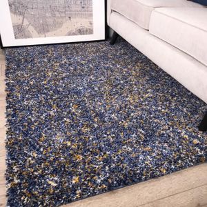 Tapis Bleu Et Jaune