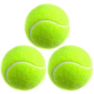 BALLE DE TENNIS Balles de tennis en tube jaune 3 pièces