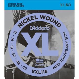 D'Addario NYXL0984 Cordes Guitare Électrique 8 Cordes Strandberg - Super Light 09-84 Nickel