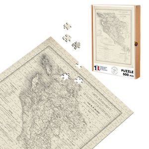 Puzzle Carte du monde antique de Papillon (500 p…