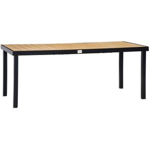 TABLE DE JARDIN  Table de jardin rectangulaire 190x90x74cm Beige