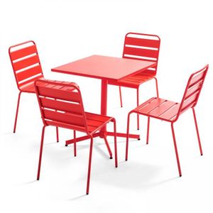 Ensemble table et chaise de jardin Ensemble table et chaises - OVIALA - Palavas - Pla