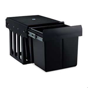 Poubelle grande capacité pour meuble de cuisine de 60cm (B392G