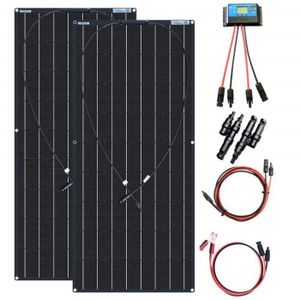 KIT PHOTOVOLTAIQUE XINPUGUANG Kit Panneau Solaire 200W 12v 2pcs 100w 