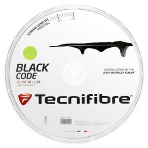 CORDAGE RAQUETTE TENNIS Bobine Tecnifibre Black Code Lime 200m - Couleur:V