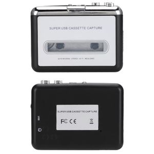 Greensen Convertisseur de cassette en mp3, convertisseur de cassette,  Cassette USB vers PC Convertisseur de CD MP3 CD Convertisseur de capture  audio Lecteur de musique avec un casque 