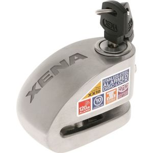 ANTIVOL - BLOQUE ROUE XENA - Antivol Moto Bloque Disque Alarm 120 dB XX10 Acier 10mm - Classe SRA