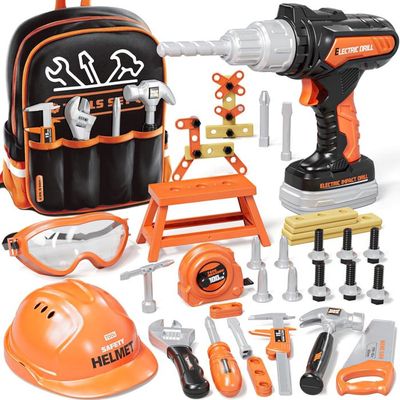 Jouet Enfant 3 ans, Jouet Fille 3 ans, Boite a Outils Enfant Montessori Jeux Enfants 3 ans, Jeux Fille 3 4 ans Bois Jouets (44 Pcs) - Jeux - Jouets