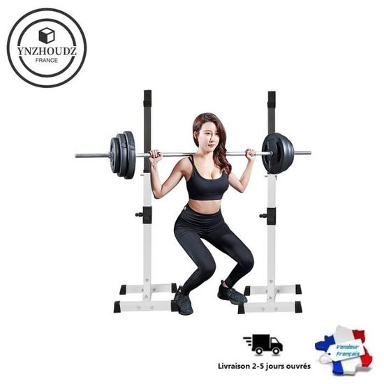 Support De Haltère Rack A Squat Réglable En Hauteur105-160cm - Repose