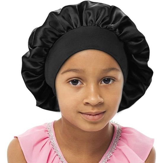 Couvre-tête pour filles, large bande, chapeau de couchage pour enfants,  Bonnet de nuit, soins capillaires, Bonnet de nuit