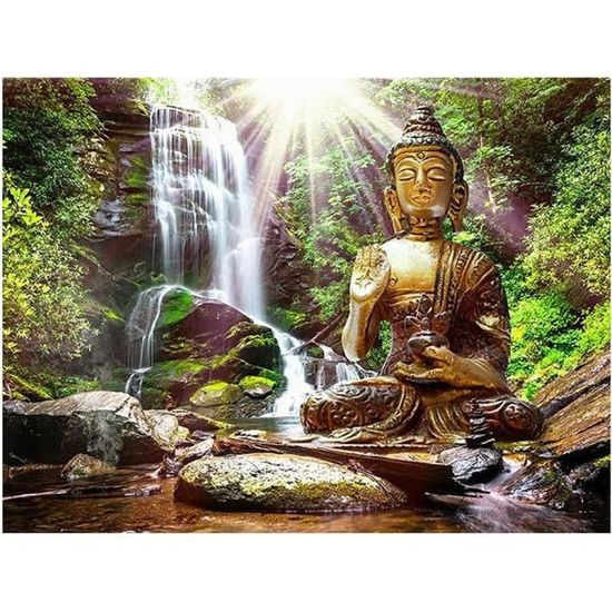 CEOVR Diamant Painting Bouddha Kits Complet,30 x 40 cm,Diamant Art