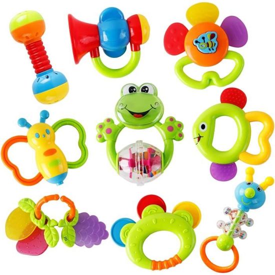 Jouets éducatifs pour bébé - Jeu de dentition Hochet pour bébé - CasaKids