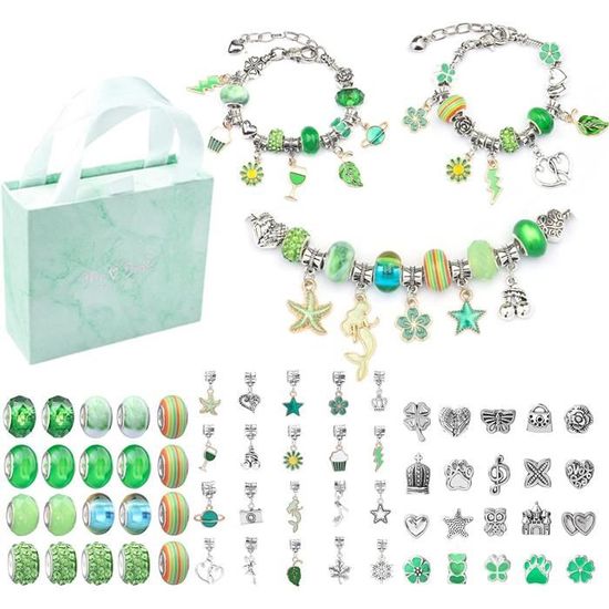 Perles Bijoux Bricolage, Jouet Fille 5-12 Ans, Kit Fabrication Bracelet, Creation Bracelet Bijoux Fille Cadeau Artisanale Noël