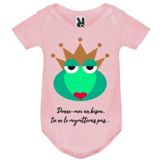 Body Bebe Rose Bisous De Princesse Bebe Fille Blanc Cdiscount Pret A Porter