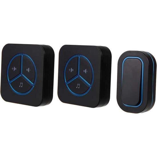 Sonnette Sans Fil, Sonnette D'Entrée Étanche Ip44, Kit De Carillon De ...