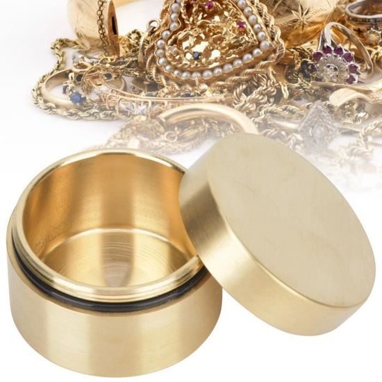 Boîte De Rangement étanche En Alliage De Titane EDC GEAR – Pour Thé, Bijoux, Ou Verre à Vin
