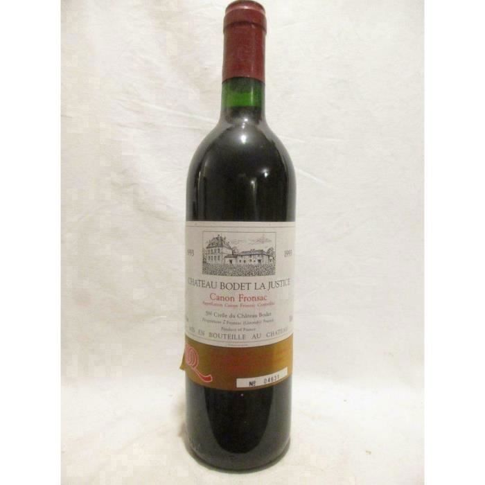 canon fronsac château bodet la justice rouge 1993 - bordeaux