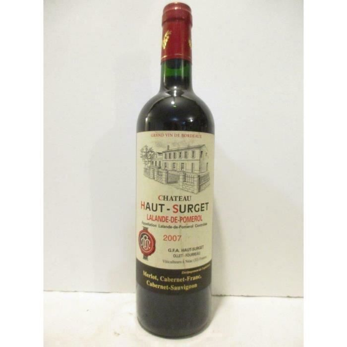 lalande de pomerol château haut-surget rouge 2007 - bordeaux