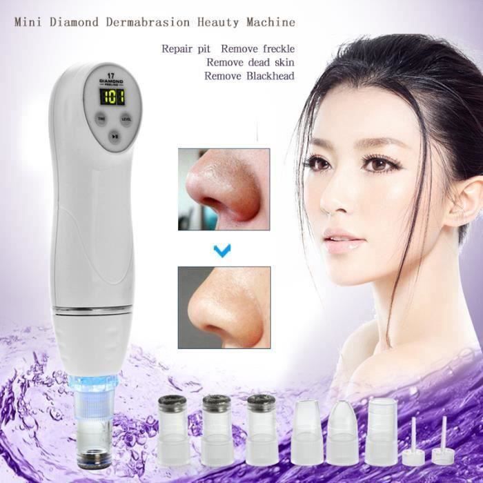Microdermabrasion Diamond Dermabrasion enlèvement points noirs cicatrice acné Pore de peau Peeling Machine soins visage beau Aa34457