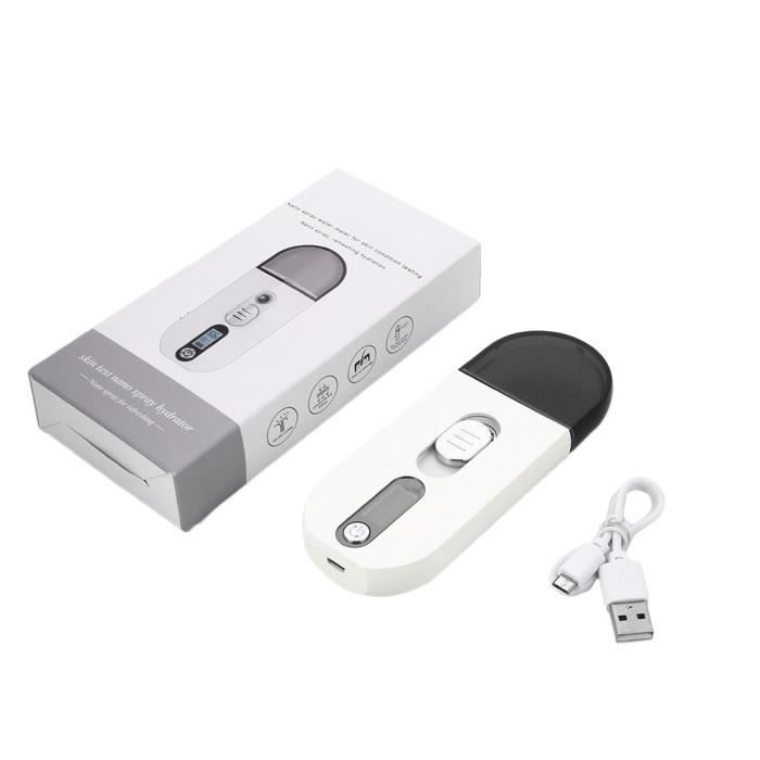 APPAREIL DE MASSAGE MANUEL,Décapant de tête noir électrique + humidimètre de peau visage vapeur pores acné - Type Moisture Meter