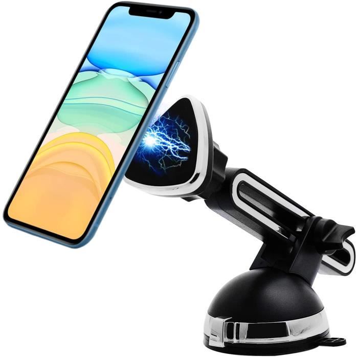 Support telephone voiture ventouse aimant magnetique tableau de bord pare brise Universel valable pour les telephones portables A180