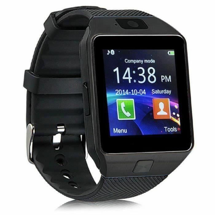 Montre Connectée compatible avec OPPO FIND X2 NEO Cardiofrequencemètre Smartwatch IP68 Fitness Tracker Noir