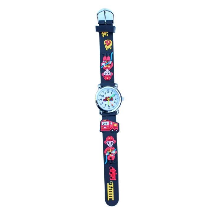 Montre Enfant Garcon Sam Pompier Caoutchouc Silicone