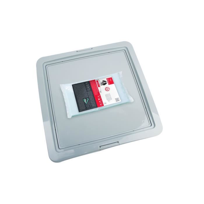 M-PETS - Kit propreté - Gris - 60 x 60 cm - Pour chien