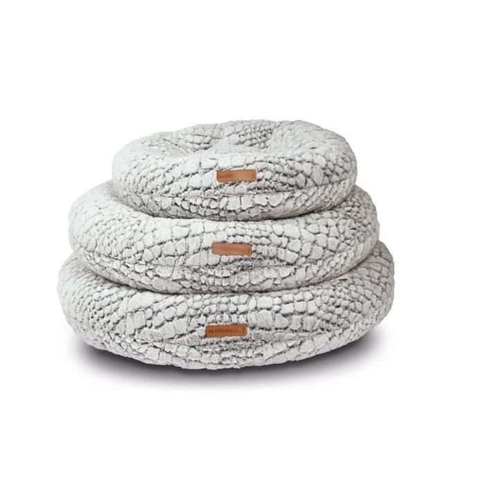M-PETS - Snake Coussin - Blanc et noir - L - Pour chien