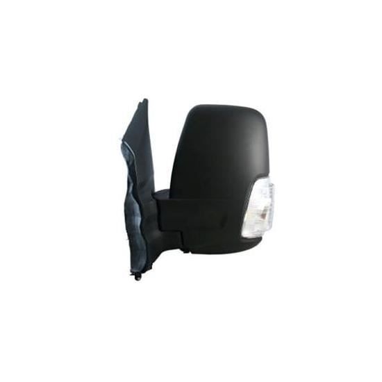 Rétroviseur gauche manuel pour FORD TRANSIT Mk8 depuis 2014 gt, (bras court), clignotant blanc, noir.