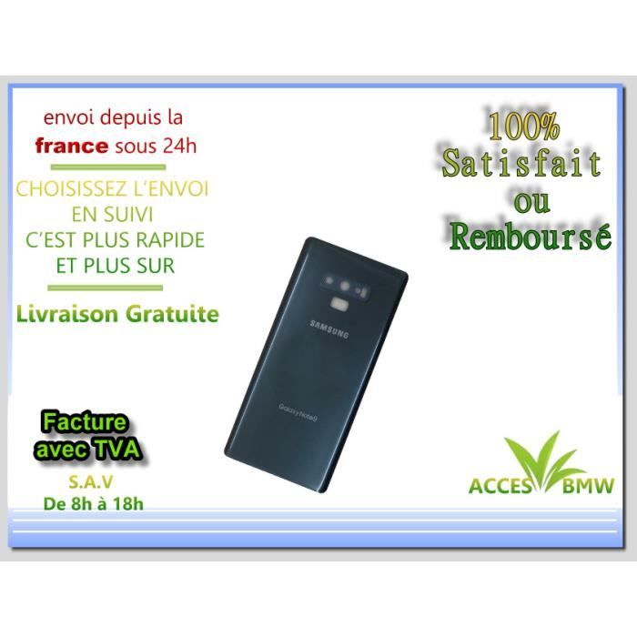 Cache Batterie Vitre Arrière Pour Samsung Galaxy Note 9 N960 Noir