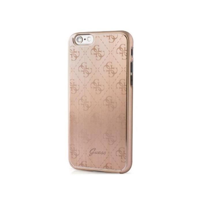 GUESS Coque en aluminium - Pour iPhone 6 / 6S - Rose