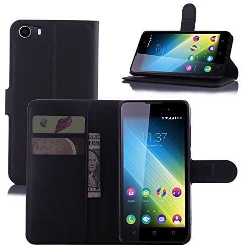 Coque Wiko Lenny 2, CaseLover PU Cuir ?tui Coque pour Wiko Lenny 2 Housse 5.0- de Protection Luxe Style Livre Pochette ?tui Folio