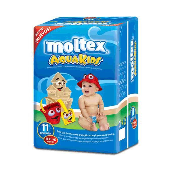66 couches MOLTEX AQUAKIDS T3 11-15 kg.