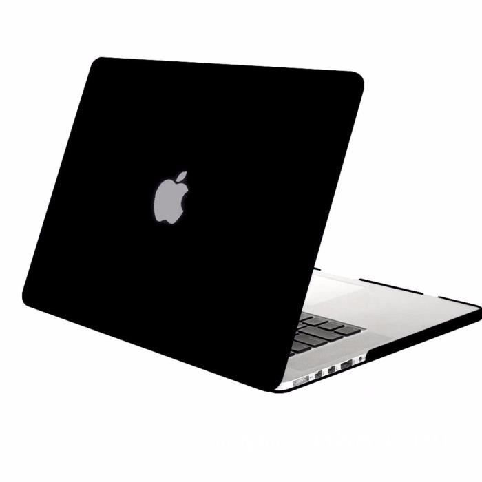 MOSISO Coque Rigide Housse en Plastique Snap Seulement pour MacBook Pro 13 Pouces avec écran Retina Pas de CD-ROM A1502&A1425, Noir