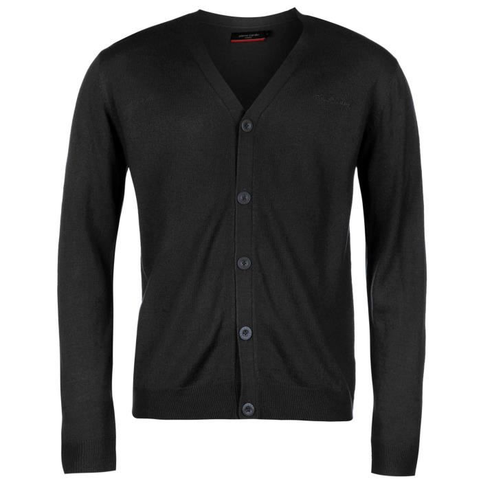 Cardigan Boutonné Pull Homme PIERRE CARDIN Cardigan Snr71 Navy XXL
