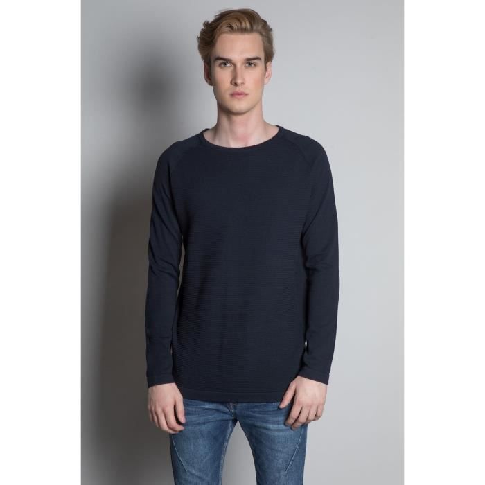 DEELUXE Pull uni col rond MITCHELL Navy