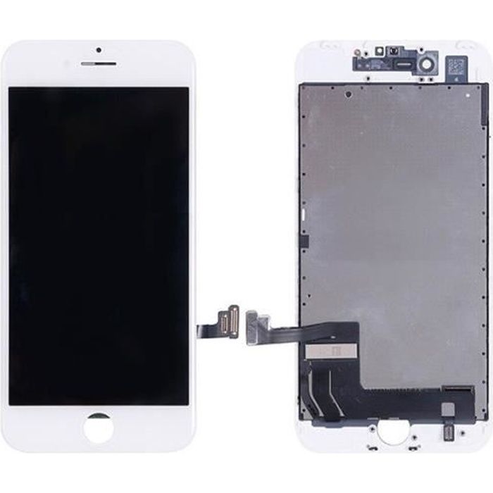 Ecran Apple iPhone 8 Plus Blanc LCD Retina Premium + Vitre tactile + chassis
