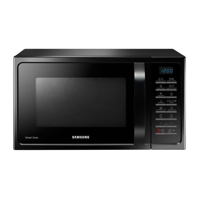 Samsung MC28H5015AK, Comptoir, 28 L, 900 W, boutons, Noir, Vers le haut