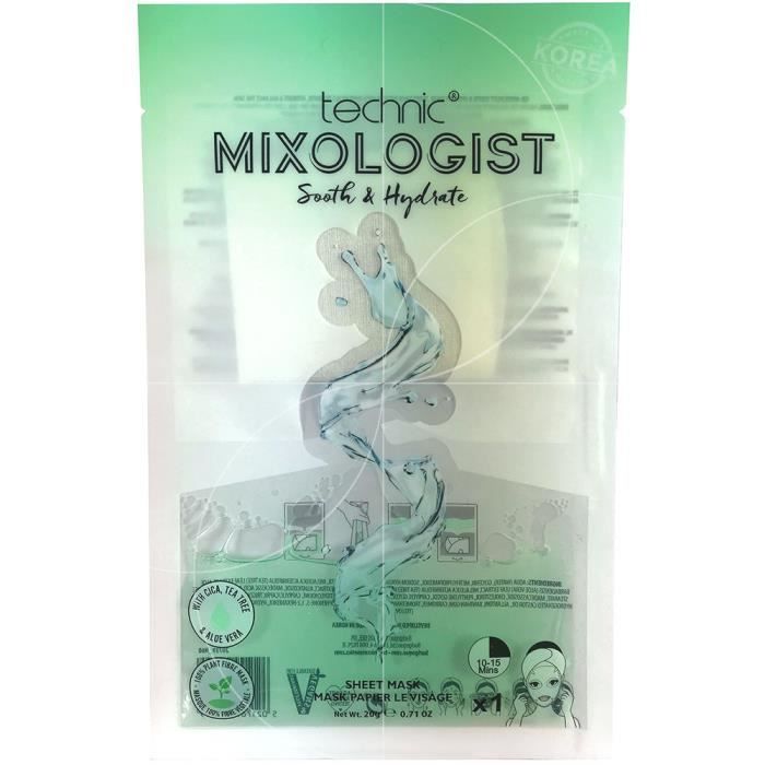 technic - Mixologist - Masque Apaisant & Hydratant - 20g