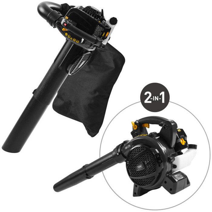 Aspirateur broyeur souffleur de feuilles thermique 27,2cm3 250 km/h anti-vibration TEXAS GBV270