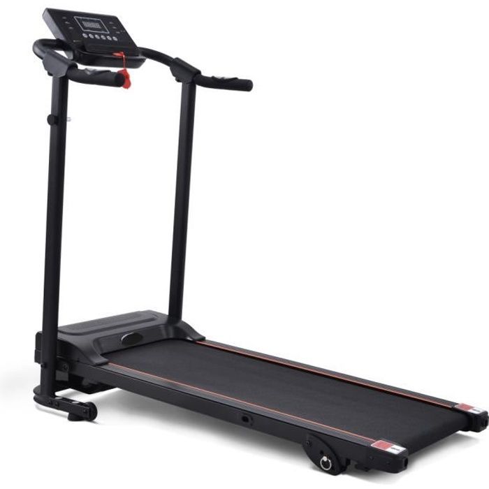 Vanker Tapis de Course Pliable Machine Marche 12 km - h 12 Programmes 3 Niveaux d'Inclinaison Moniteur LED