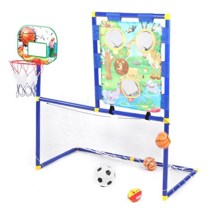 Jouet de but de football pour enfants, résistant à l'usure pratique à utiliser Mini support de basket-ball facile à installer,