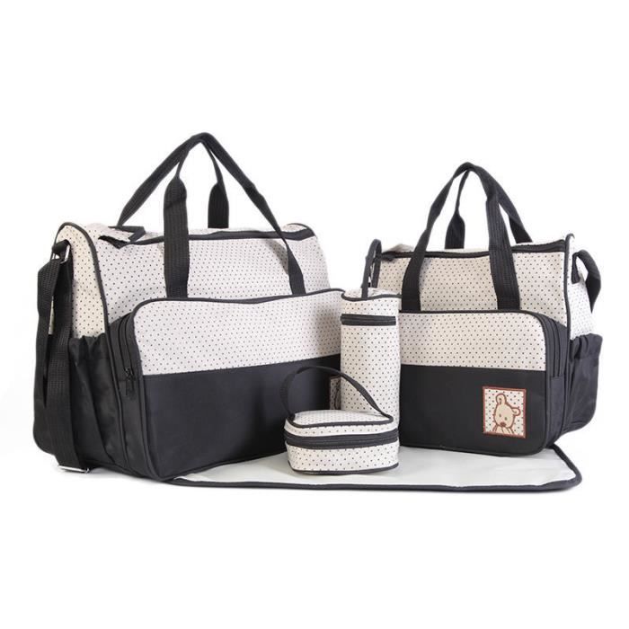 YOLISTAR Set de 5pcs Sac à Main Langer Bébé Maman pour Promenade Voyage