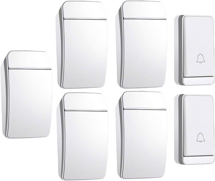 20 Couvercles De Protection Pour Boutons Poussoirs - Étanches, Blancs, 2,2x2,2x1,7 Cm - 4