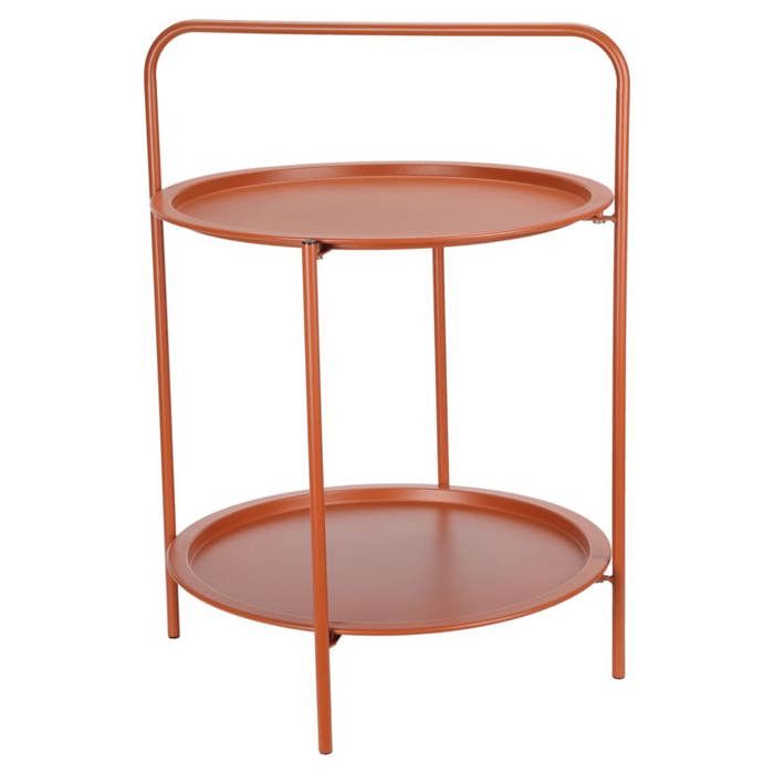 ProGarden Table d'appoint de Salon - Design Classique - ronde 50x66 cm ...